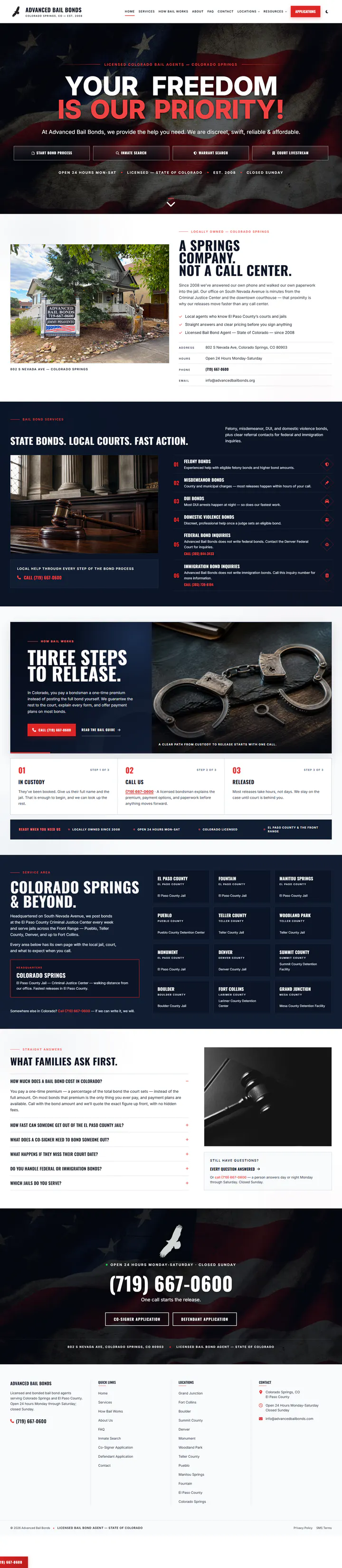 Advanced Bail Bonds complete public page capture